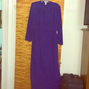 Blue gown and jacket